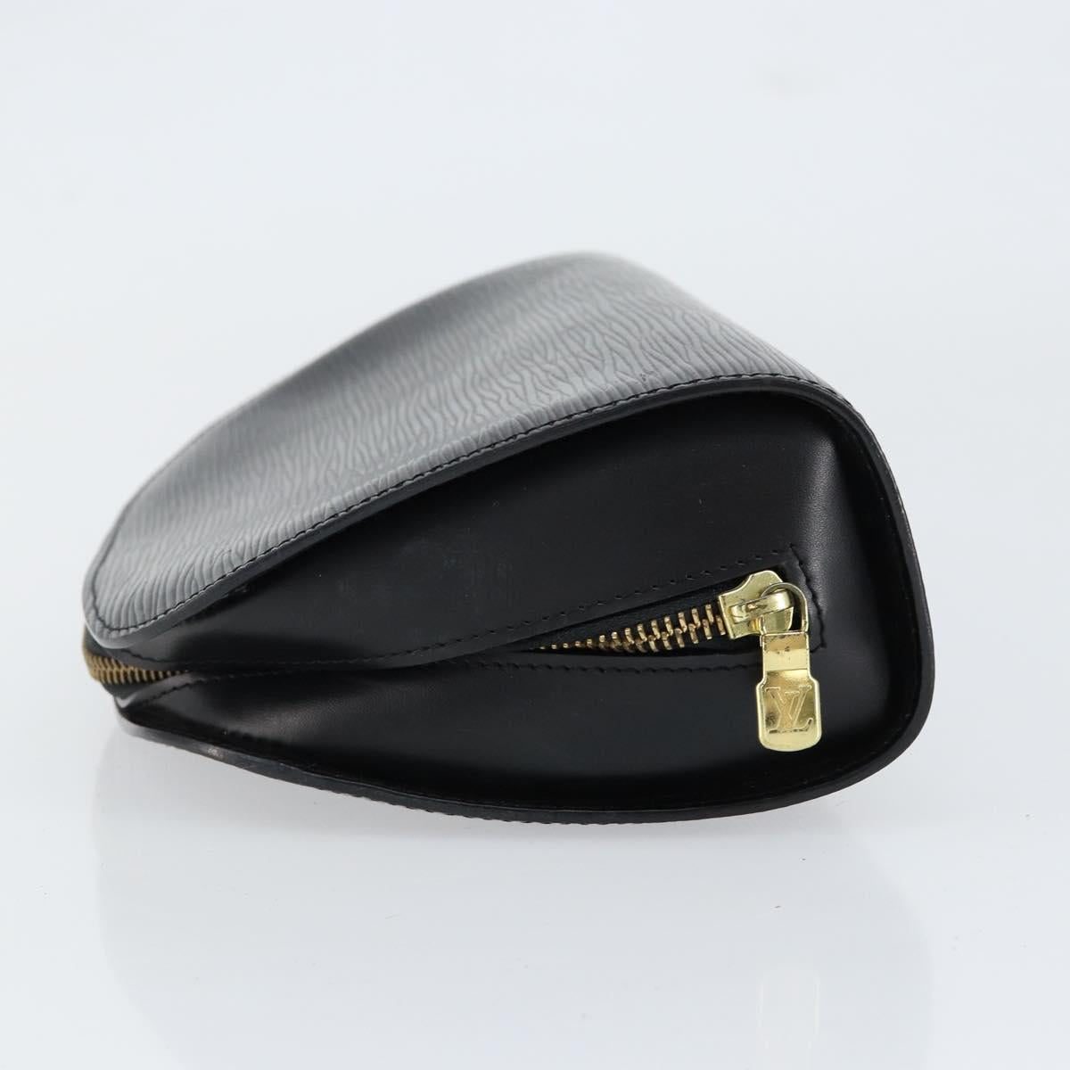 LOUIS VUITTON Epi Dauphine GM Cosmetic Pouch Black M48432 LV Auth th6458