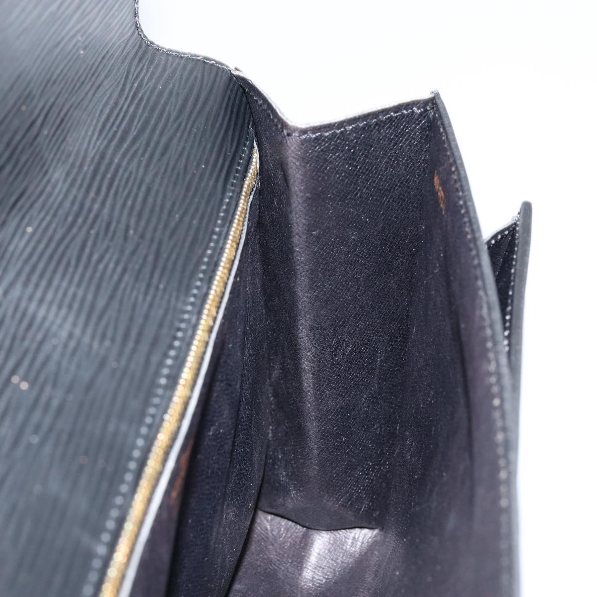 LOUIS VUITTON Epi Serie Dragonne Clutch Bag Black Noir M52612 LV Auth th6460