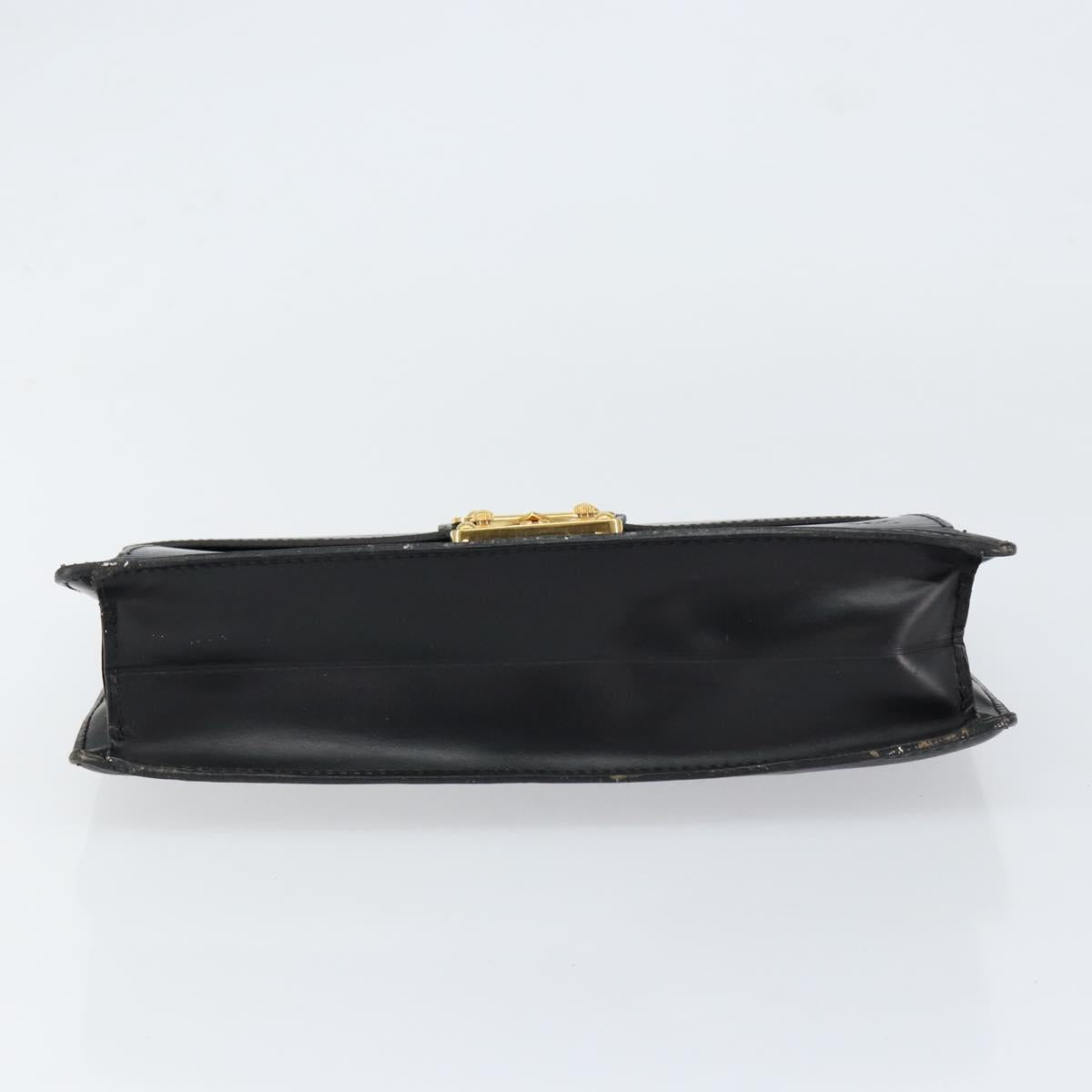 LOUIS VUITTON Epi Serie Dragonne Clutch Bag Black Noir M52612 LV Auth th6460