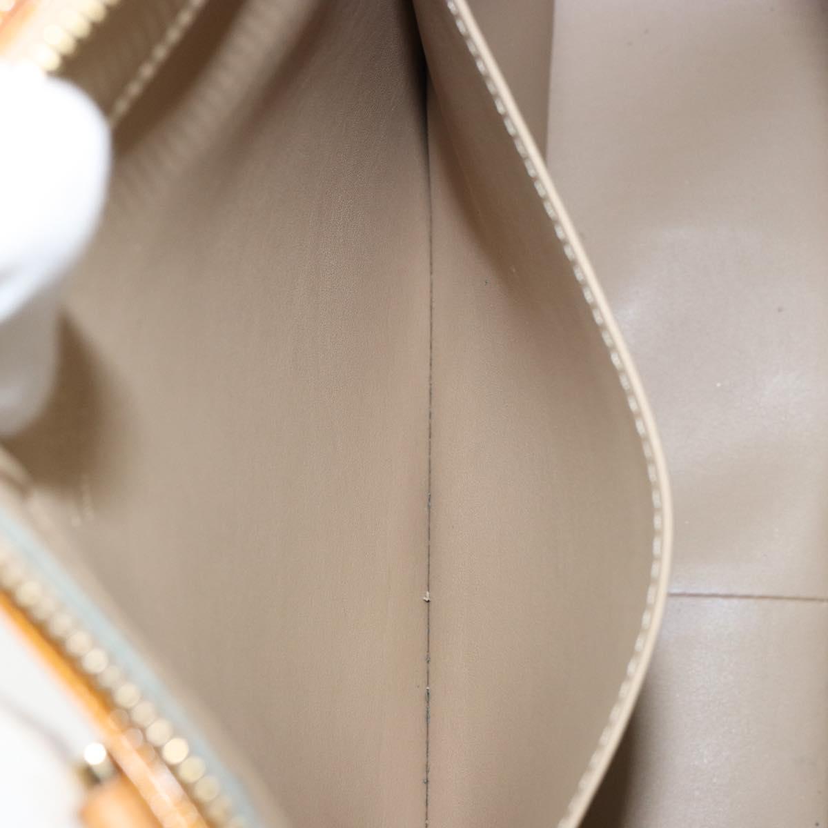 LOUIS VUITTON Monogram Vernis Columbus Tote Bag Beige M91023 LV Auth th6462