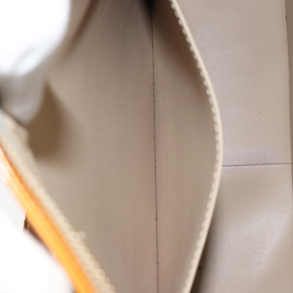 LOUIS VUITTON Monogram Vernis Columbus Tote Bag Beige M91023 LV Auth th6462