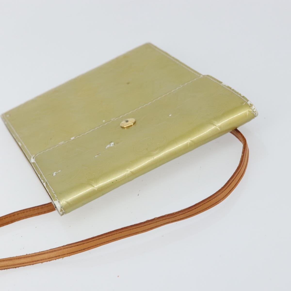 LOUIS VUITTON Monogram Vernis Kenmare Shoulder Bag Gris M91060 LV Auth th6464