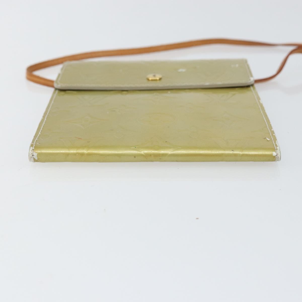 LOUIS VUITTON Monogram Vernis Kenmare Shoulder Bag Gris M91060 LV Auth th6464