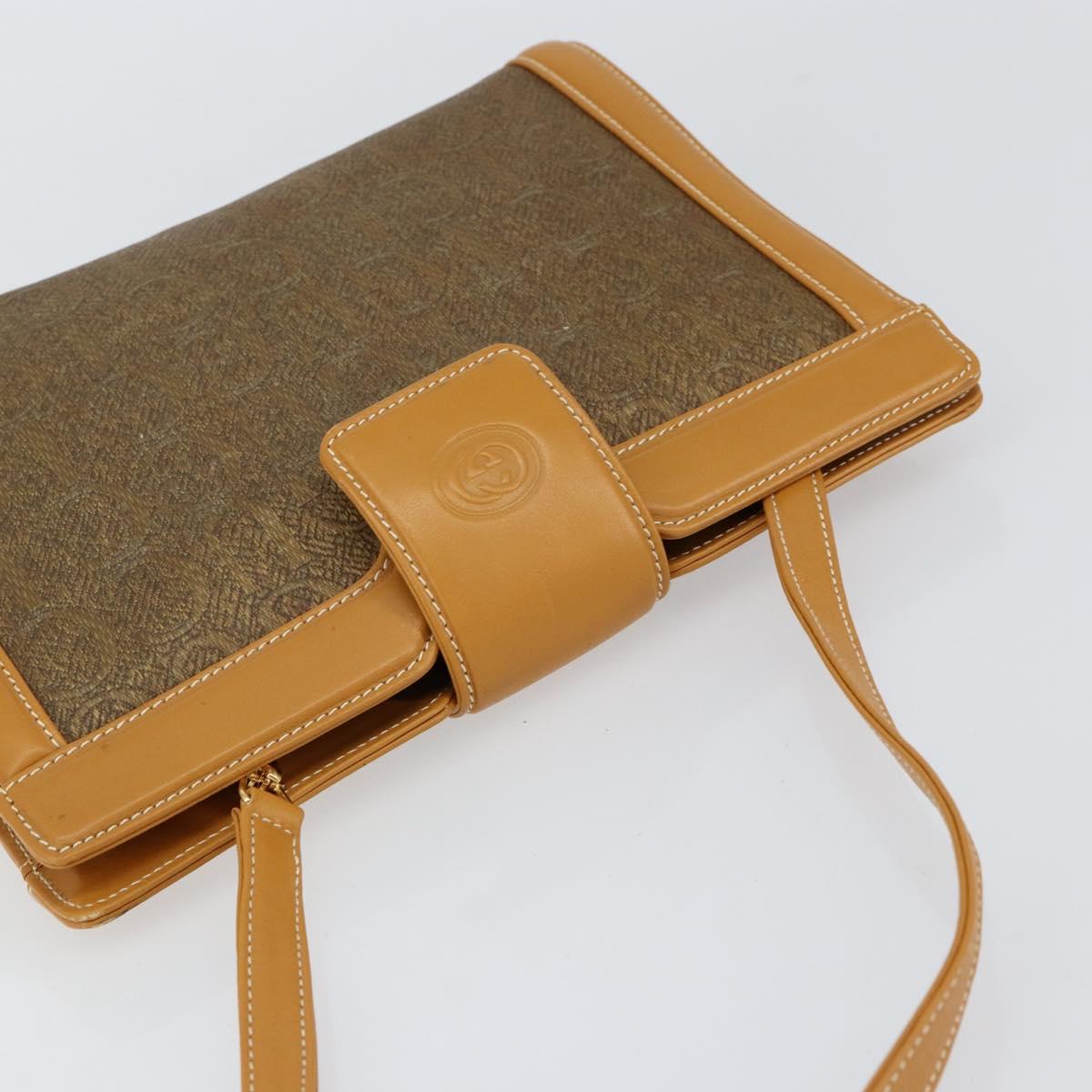 GUCCI Shoulder Bag Canvas Leather Beige 004 113 0364 Auth th6466