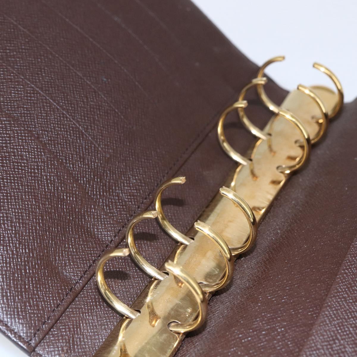 LOUIS VUITTON Damier Ebene Agenda MM Day Planner Cover R20240 LV Auth th6470