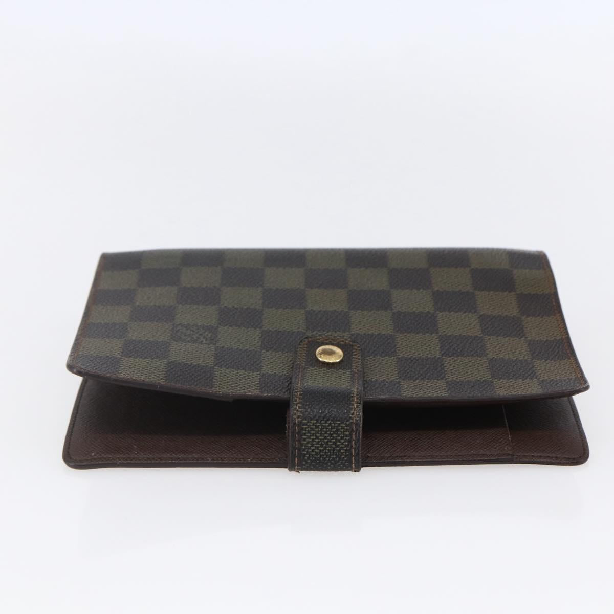 LOUIS VUITTON Damier Ebene Agenda MM Day Planner Cover R20240 LV Auth th6470