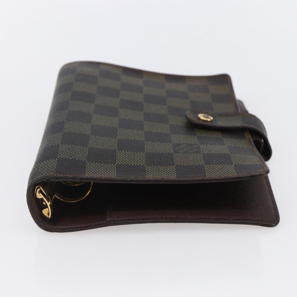 LOUIS VUITTON Damier Ebene Agenda MM Day Planner Cover R20240 LV Auth th6470