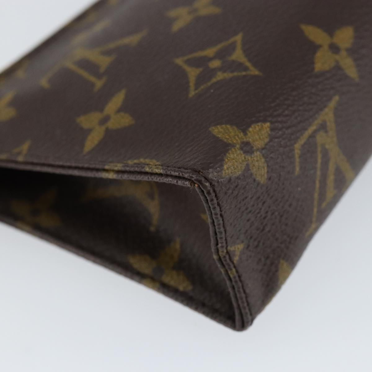 LOUIS VUITTON Monogram Poche Toilette 15 Pouch M47546 LV Auth th6472