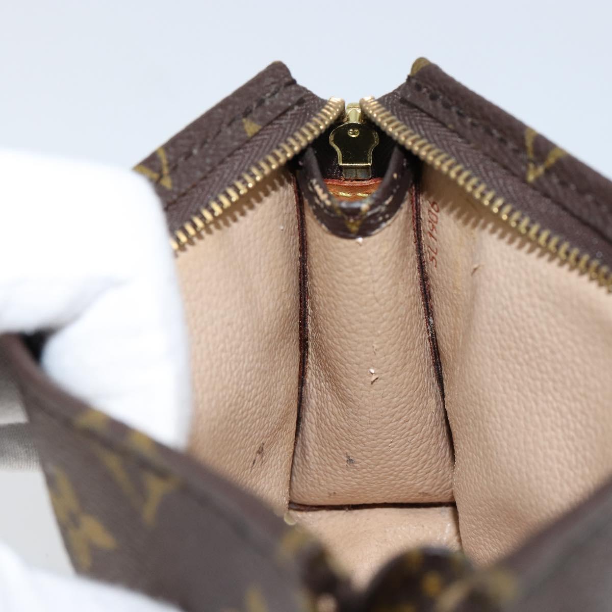 LOUIS VUITTON Monogram Poche Toilette 15 Pouch M47546 LV Auth th6472