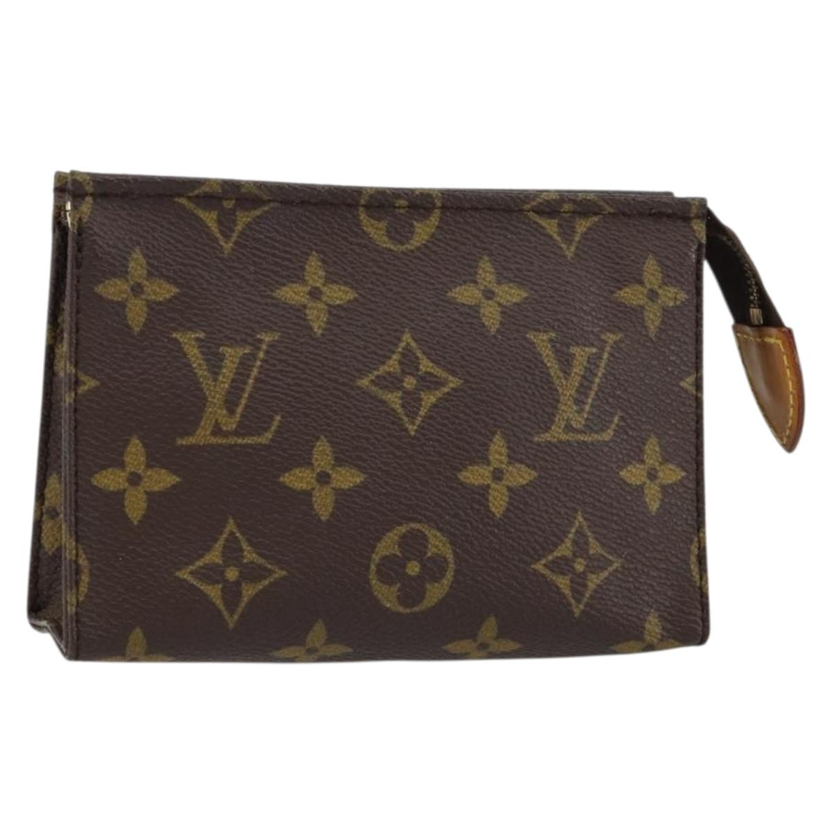 LOUIS VUITTON Monogram Poche Toilette 15 Pouch M47546 LV Auth th6472