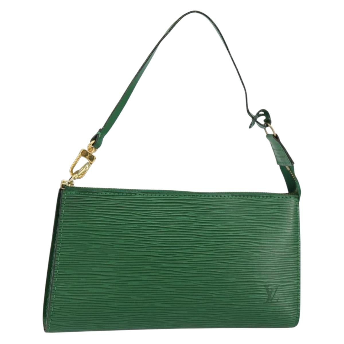LOUIS VUITTON Epi Pochette Accessoires Accessory Pouch Green M52984 Auth th6474