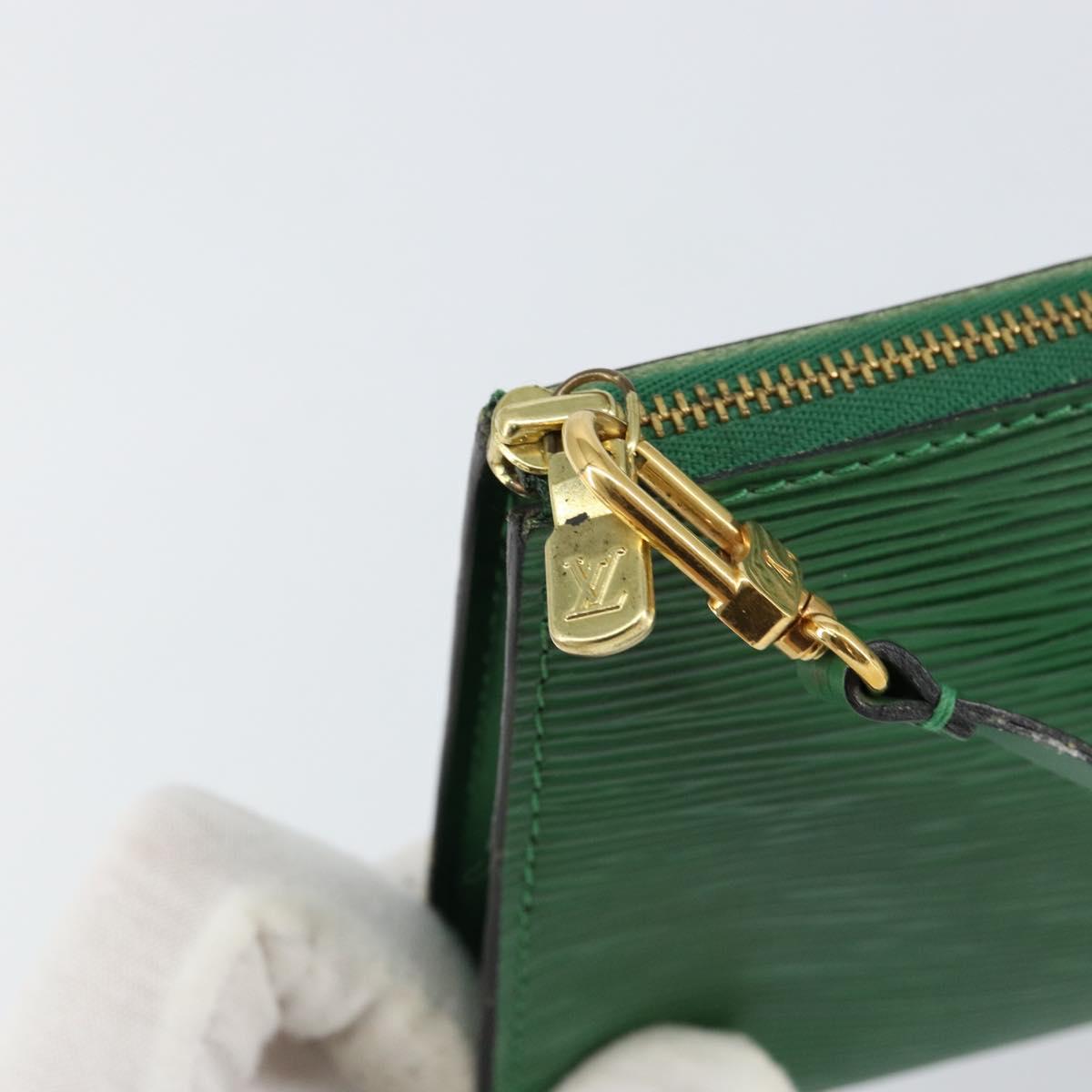LOUIS VUITTON Epi Pochette Accessoires Accessory Pouch Green M52984 Auth th6474