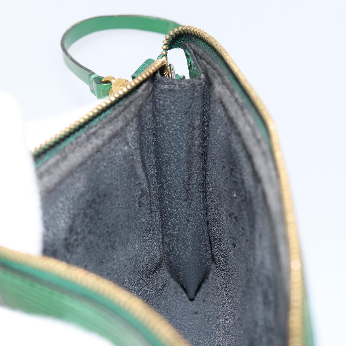 LOUIS VUITTON Epi Pochette Accessoires Accessory Pouch Green M52984 Auth th6474