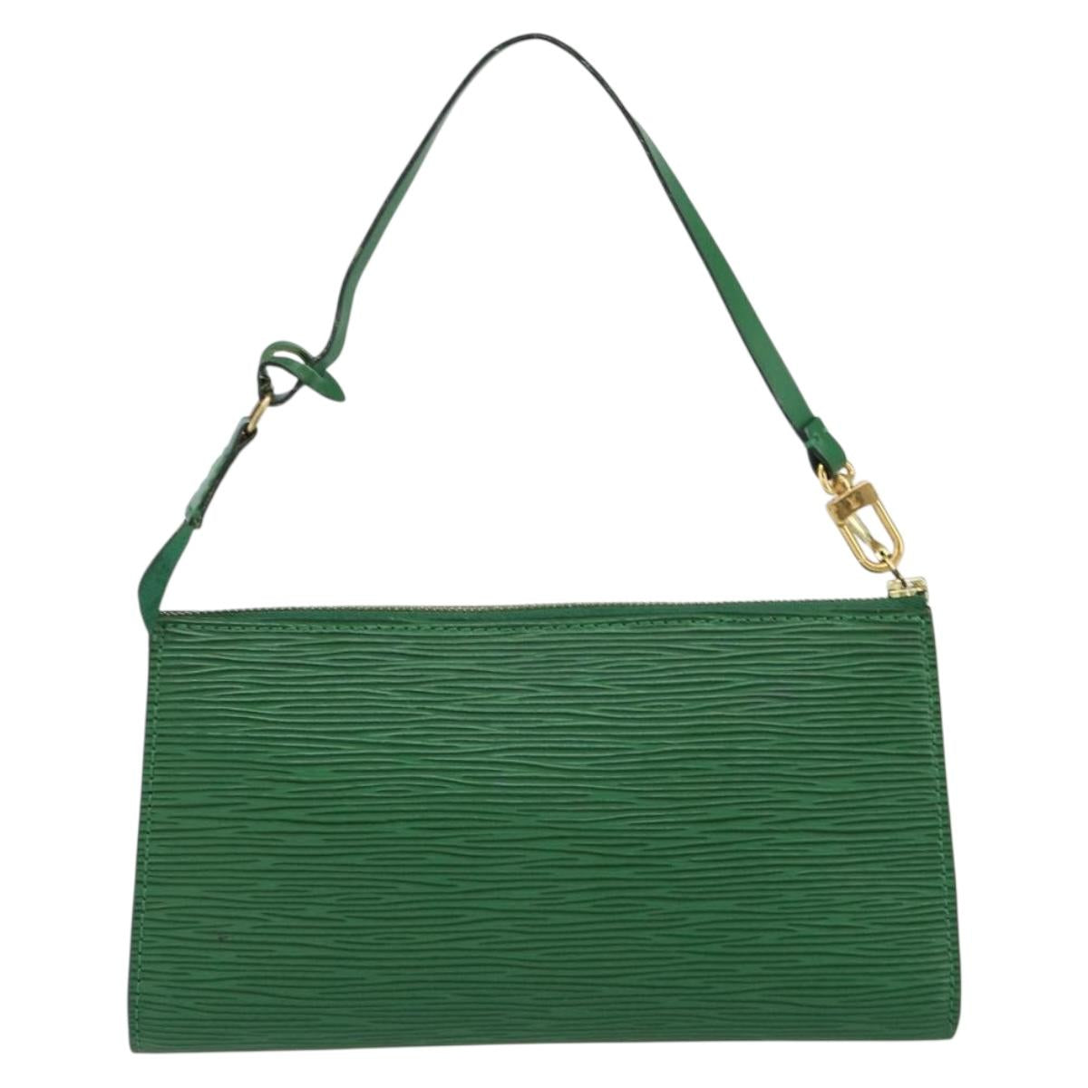 LOUIS VUITTON Epi Pochette Accessoires Accessory Pouch Green M52984 Auth th6474