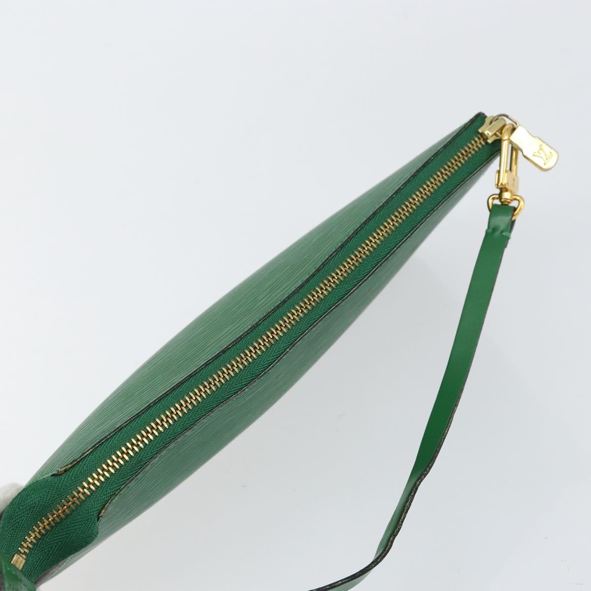LOUIS VUITTON Epi Pochette Accessoires Accessory Pouch Green M52984 Auth th6474