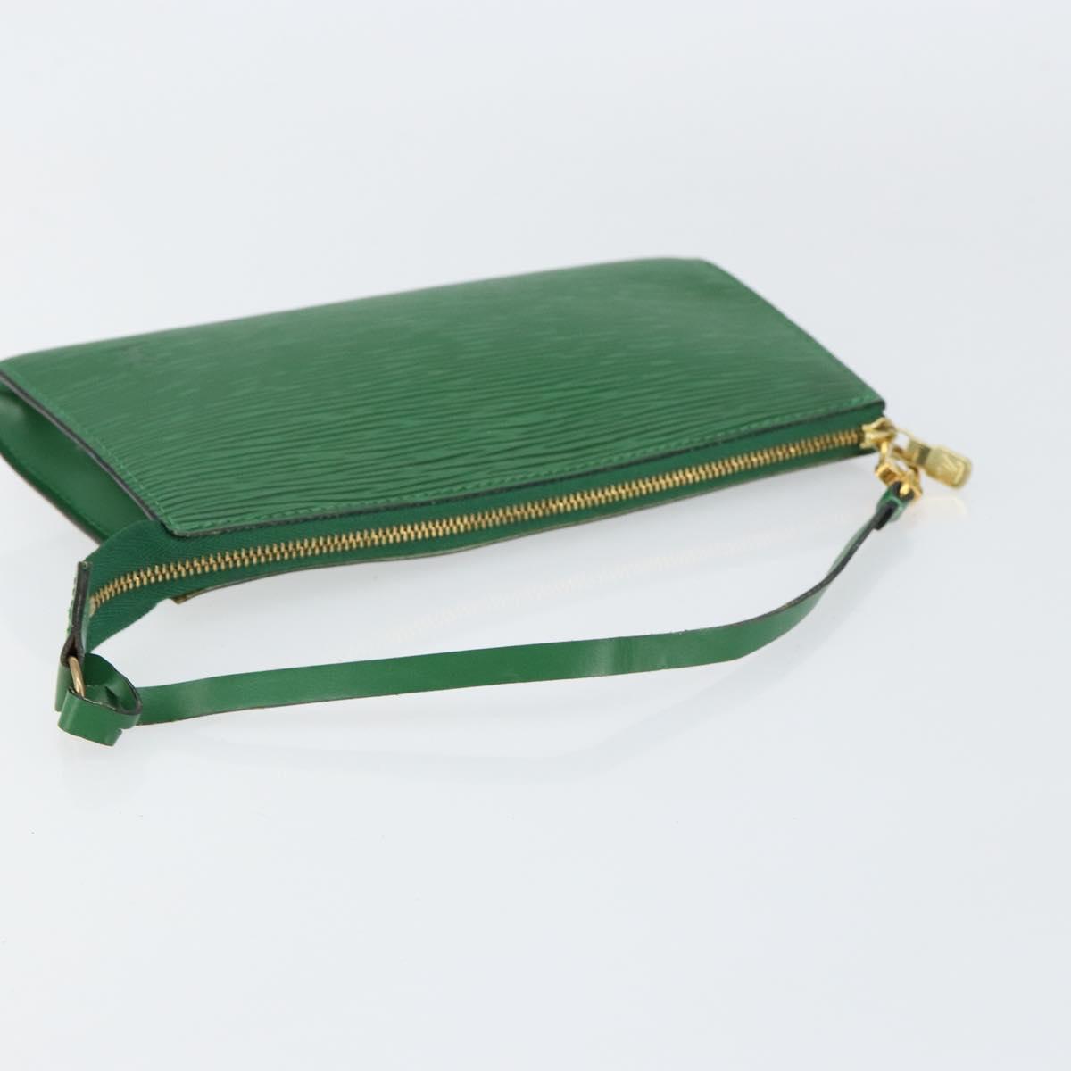LOUIS VUITTON Epi Pochette Accessoires Accessory Pouch Green M52984 Auth th6474
