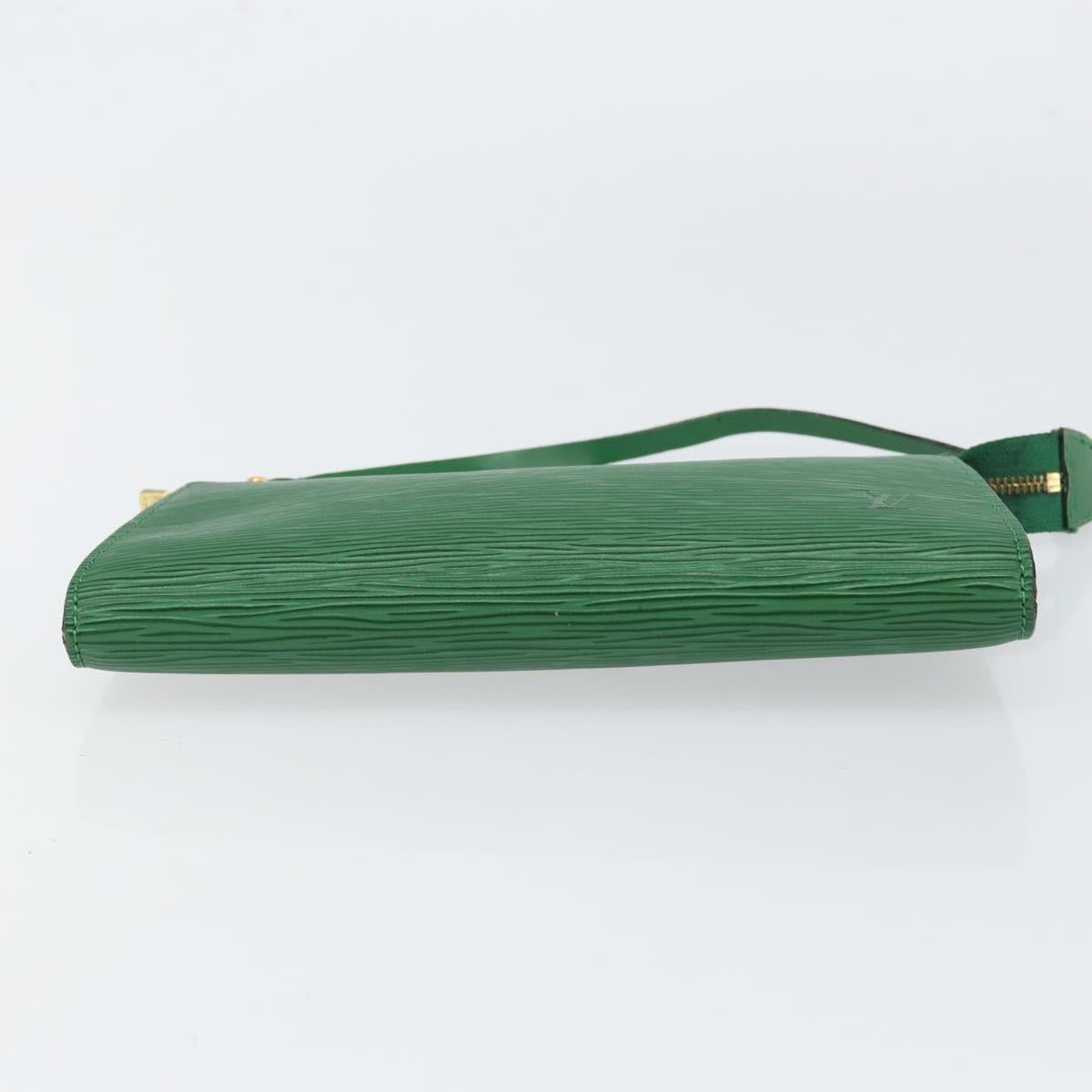 LOUIS VUITTON Epi Pochette Accessoires Accessory Pouch Green M52984 Auth th6474