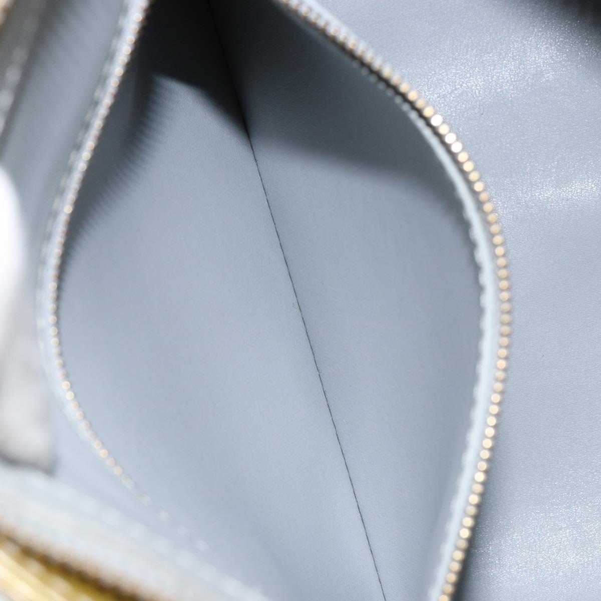 LOUIS VUITTON Monogram Vernis Houston Hand Bag Gris M91053 LV Auth th6475