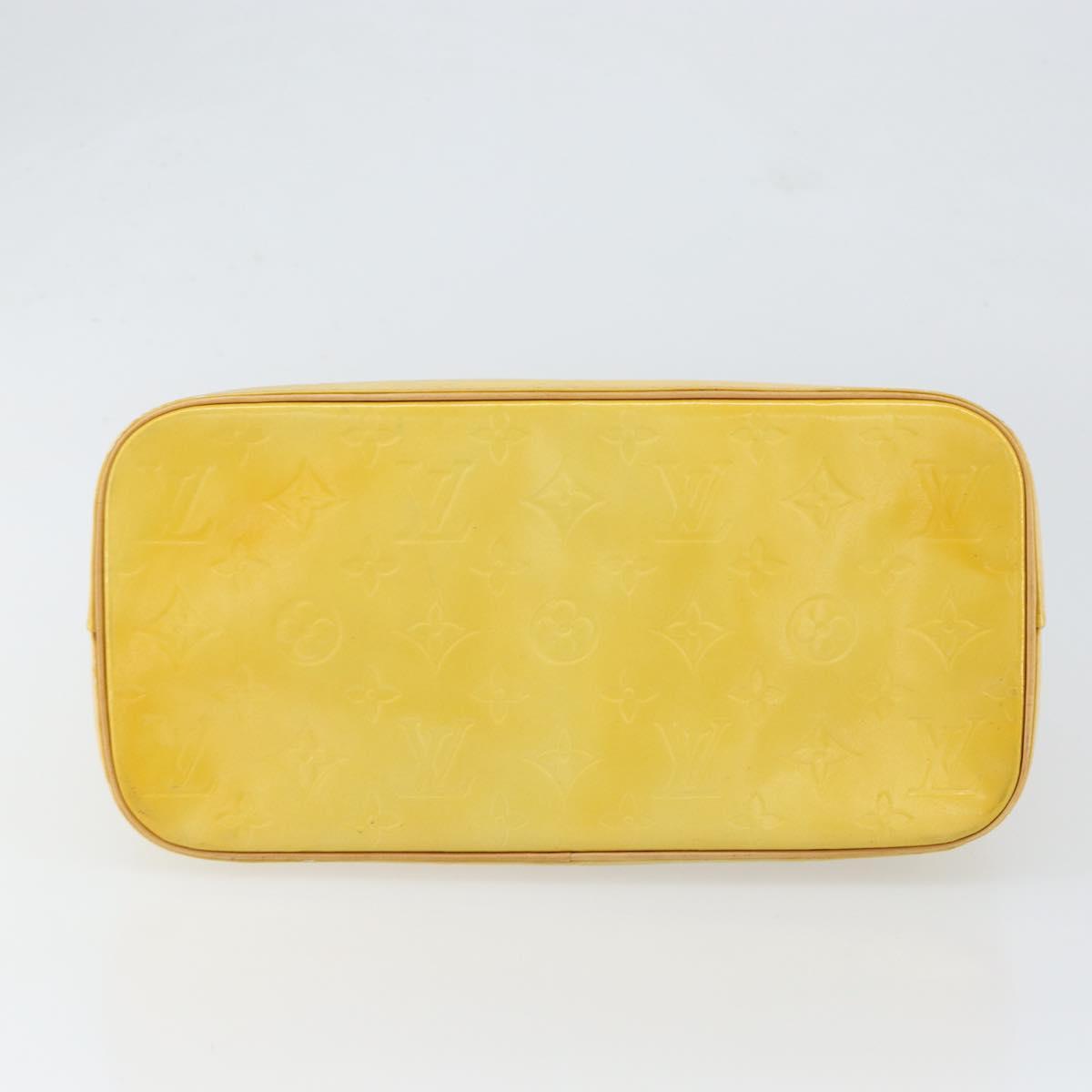 LOUIS VUITTON Monogram Vernis Houston Hand Bag Gris M91053 LV Auth th6475