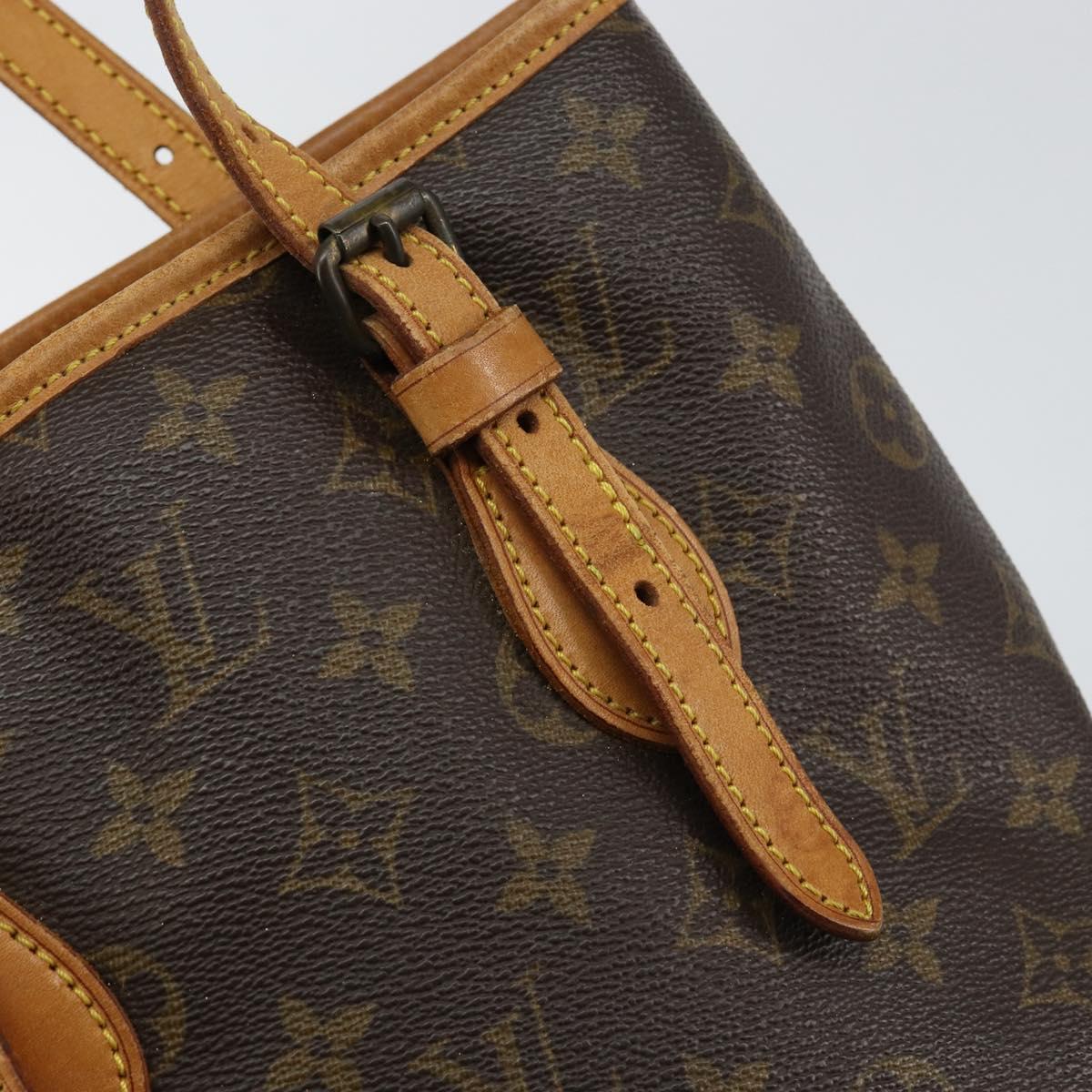 LOUIS VUITTON Monogram Bucket PM Shoulder Bag Vintage M42238 LV Auth th6482