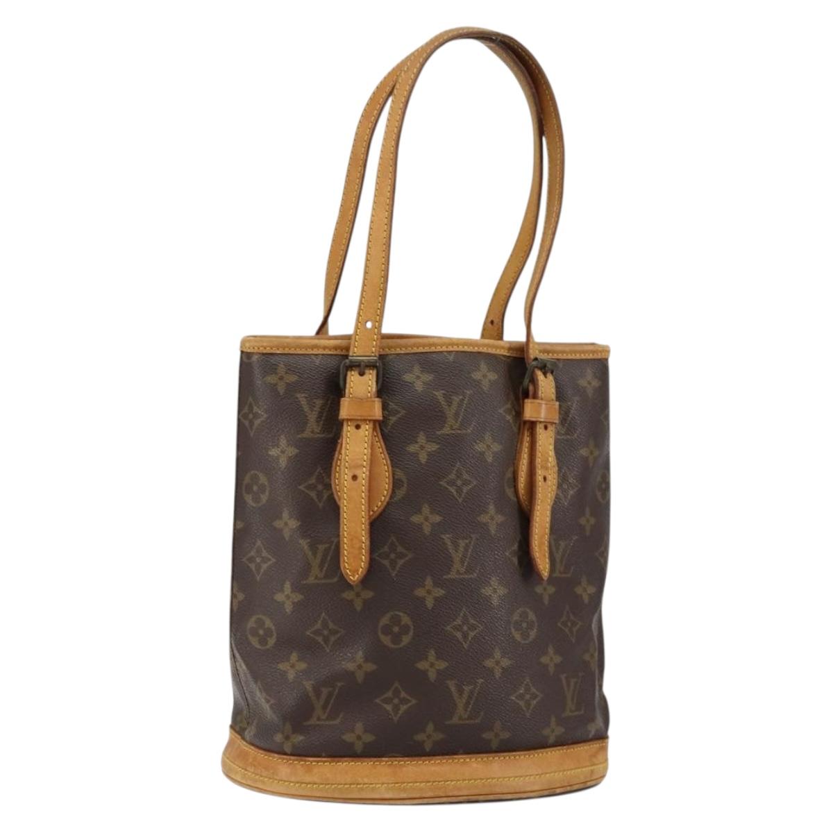 LOUIS VUITTON Monogram Bucket PM Shoulder Bag Vintage M42238 LV Auth th6482