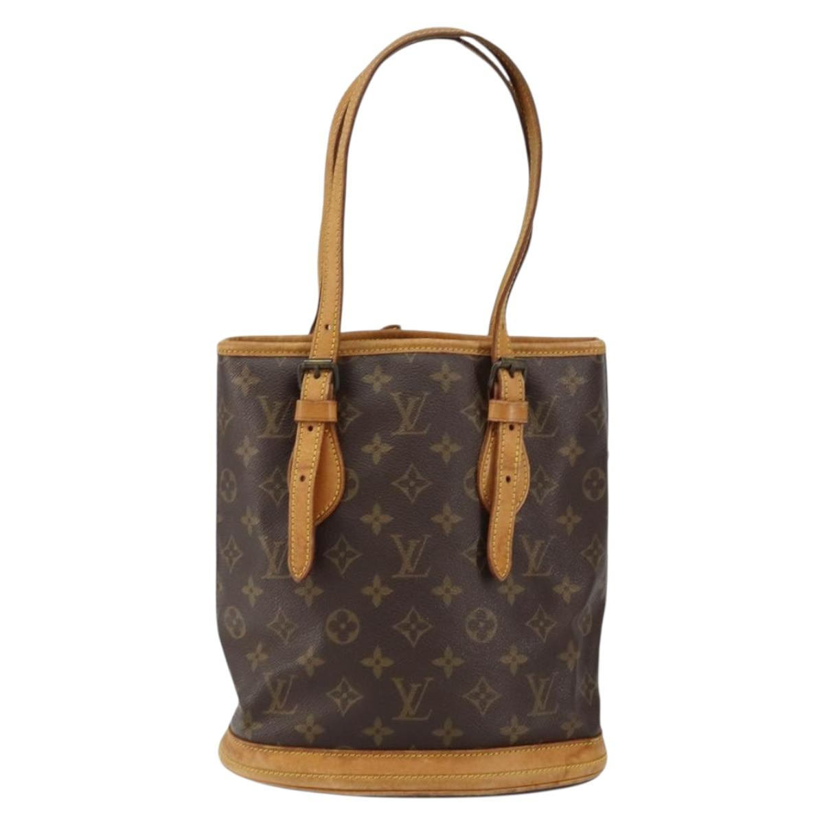 LOUIS VUITTON Monogram Bucket PM Shoulder Bag Vintage M42238 LV Auth th6482