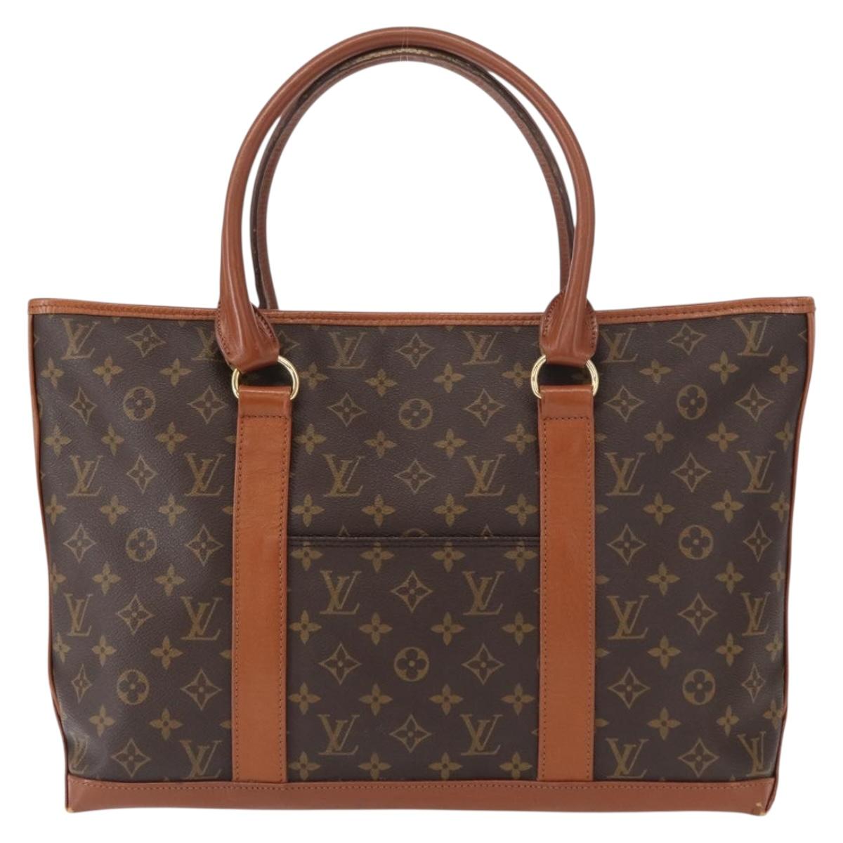 LOUIS VUITTON Monogram Sac Weekend PM Hand Bag M42425 LV Auth th6485