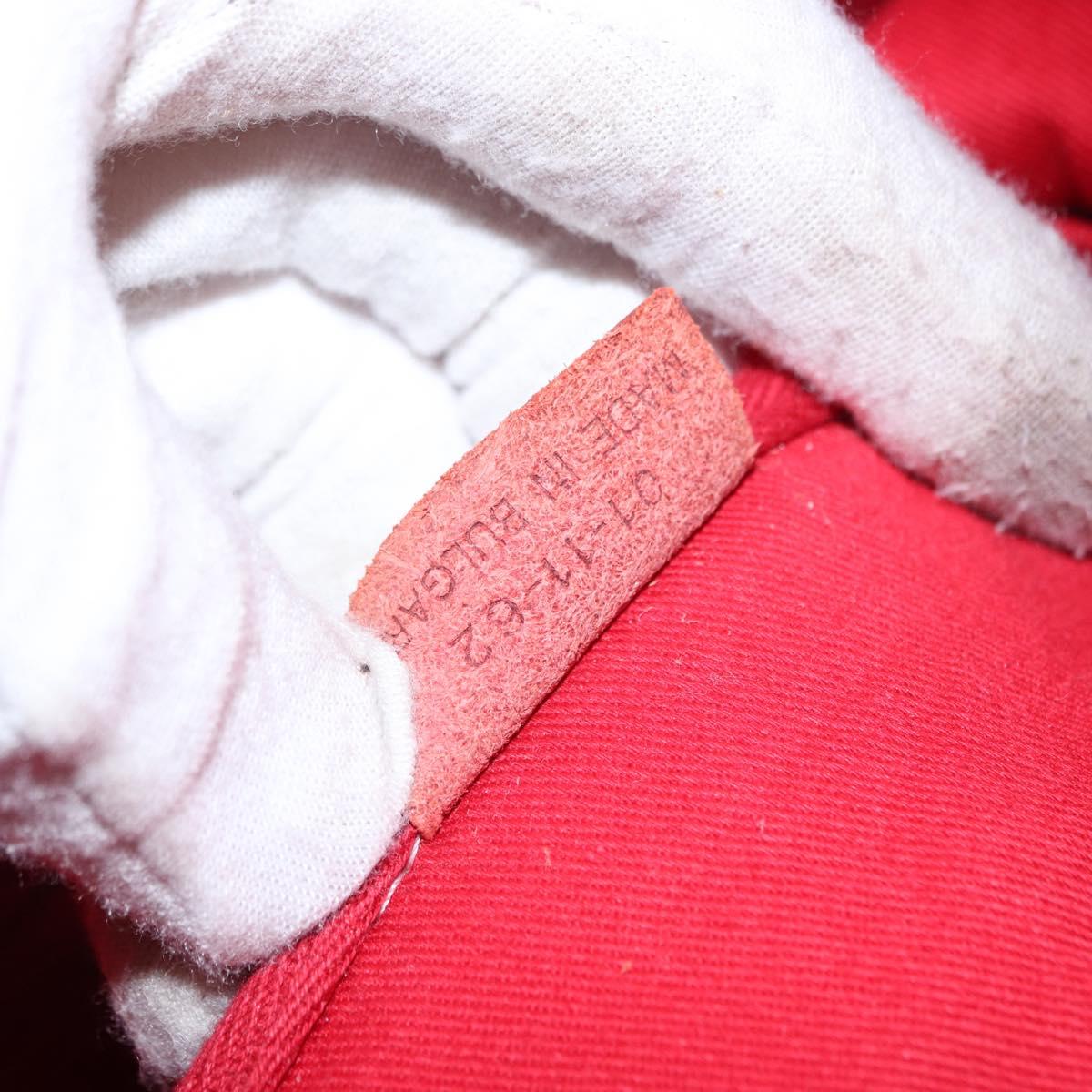 Chloe Eden Tote Bag Leather White Gold Auth th6490