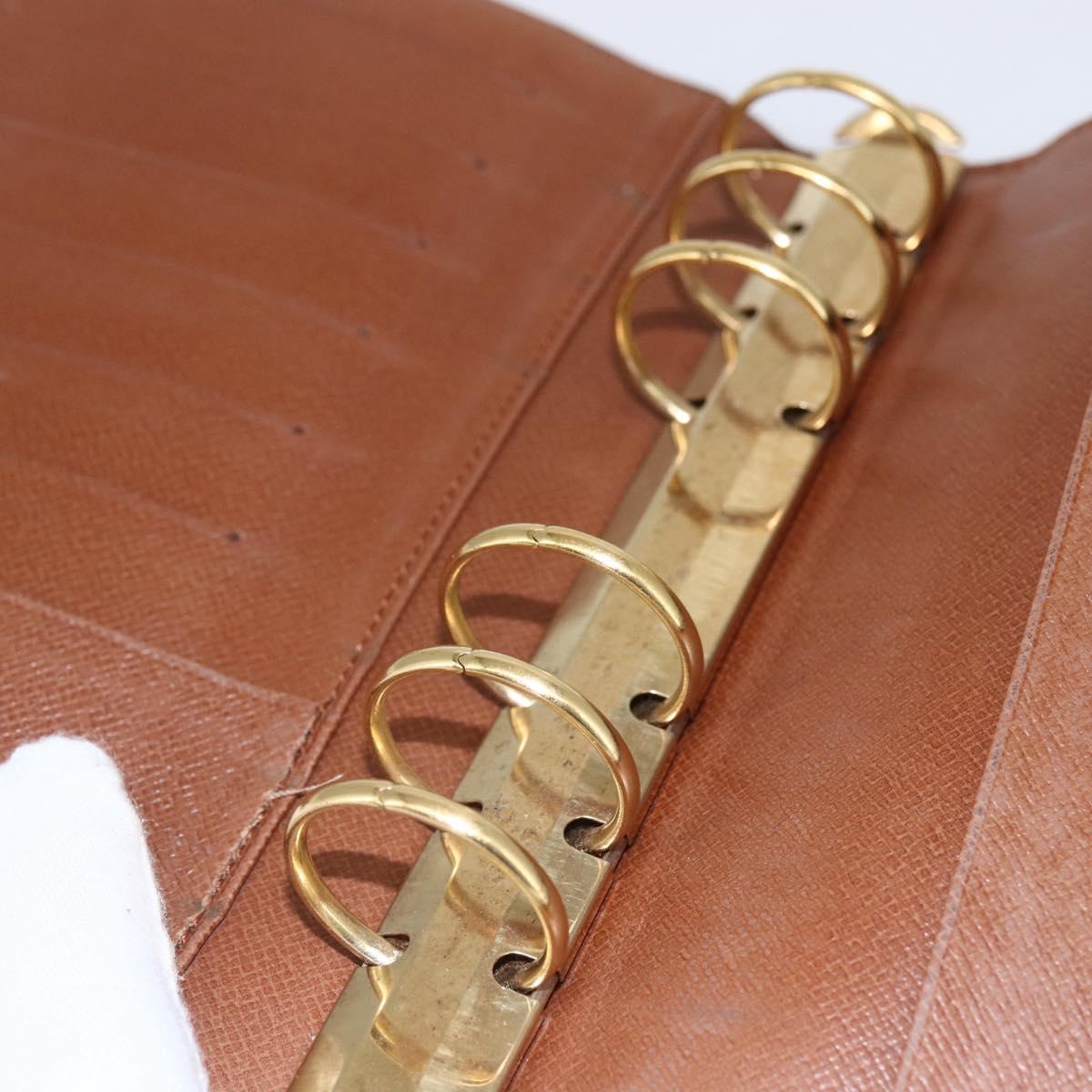 LOUIS VUITTON Monogram Agenda MM Day Planner Cover R20105 LV Auth th6493