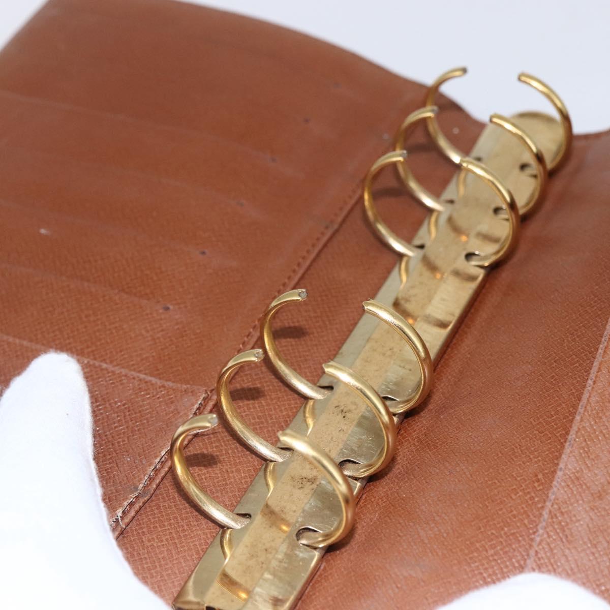 LOUIS VUITTON Monogram Agenda MM Day Planner Cover R20105 LV Auth th6493