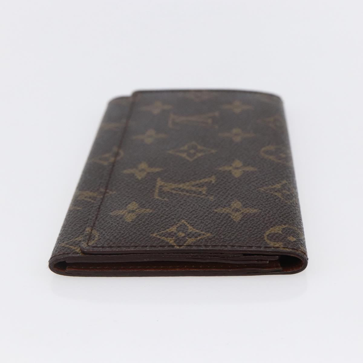 LOUIS VUITTON Monogram Porte Yen 3 Credit Long Wallet M61818 LV Auth th6494
