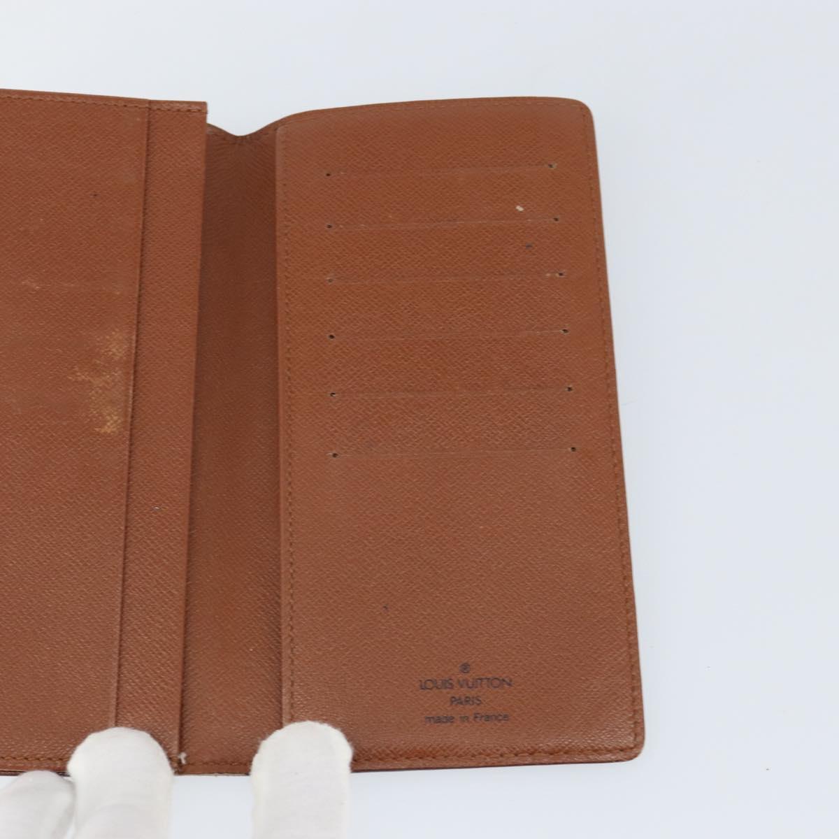 LOUIS VUITTON Monogram Porte Cartes Credit En Billfold Wallet M60825 Auth th6495