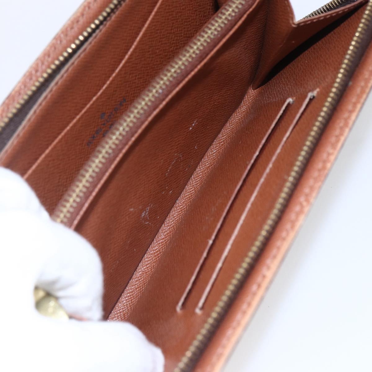 LOUIS VUITTON Monogram Porte Monnaie Zip Long Wallet M61727 LV Auth th6498