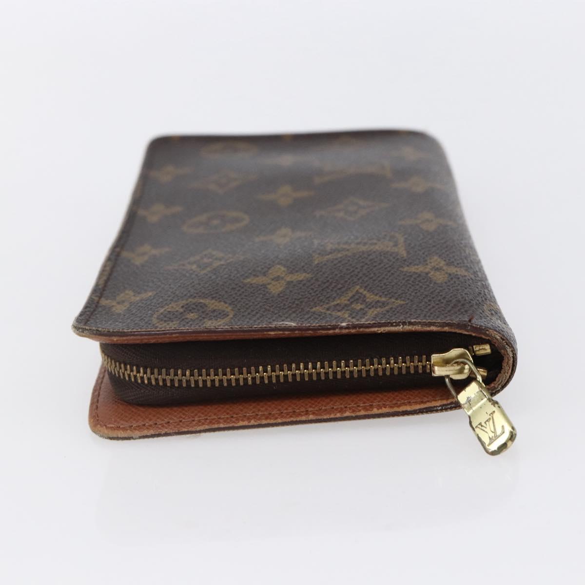 LOUIS VUITTON Monogram Porte Monnaie Zip Long Wallet M61727 LV Auth th6498