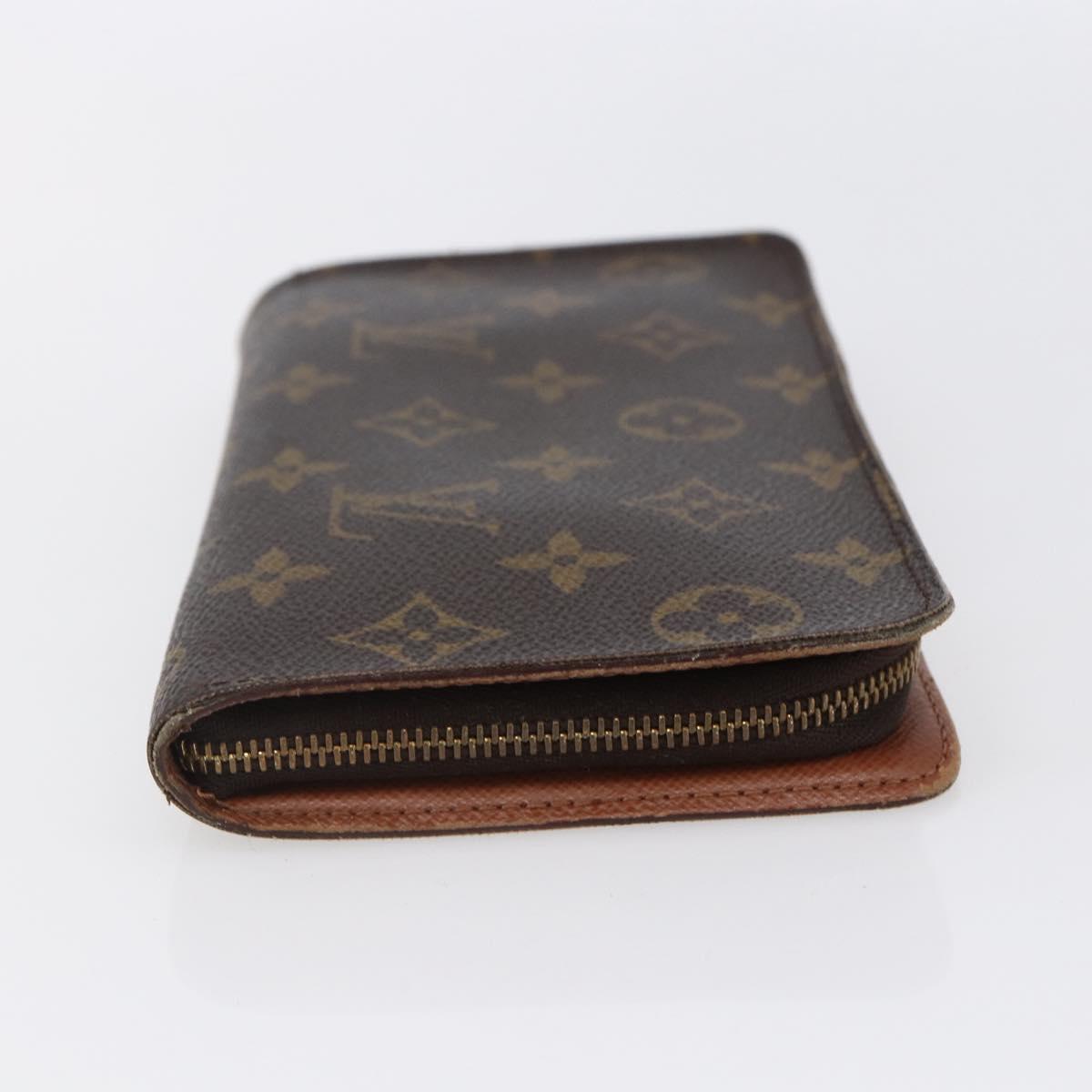 LOUIS VUITTON Monogram Porte Monnaie Zip Long Wallet M61727 LV Auth th6498