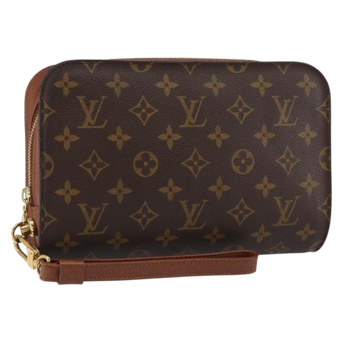 LOUIS VUITTON Monogram Orsay Clutch Bag M51790 LV Auth th6505