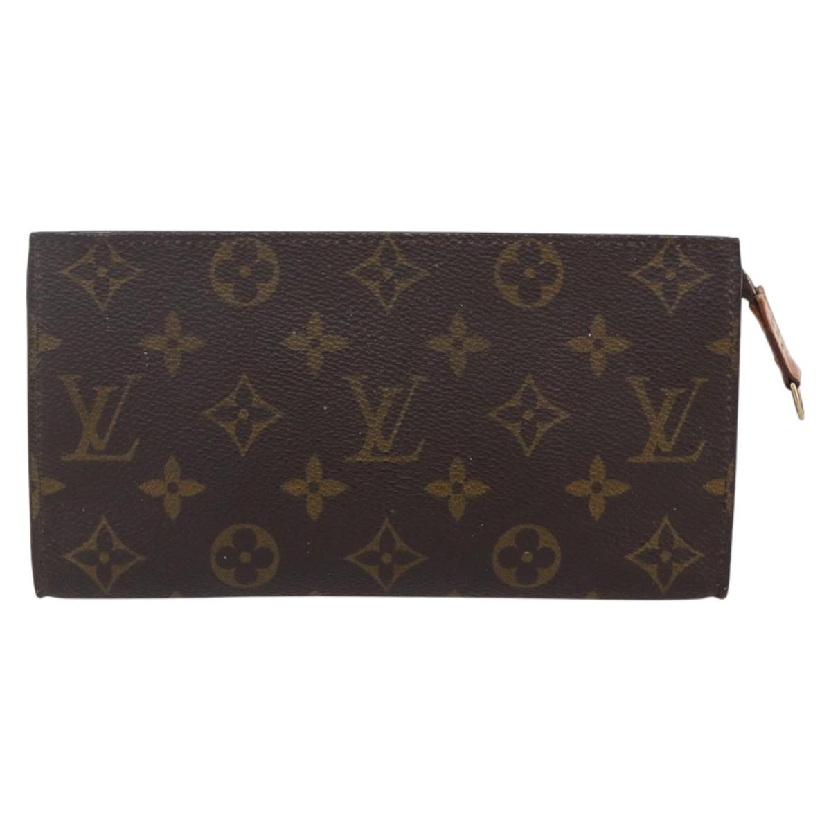 LOUIS VUITTON Monogram Bucket GM Accessory Pouch LV Auth th6507
