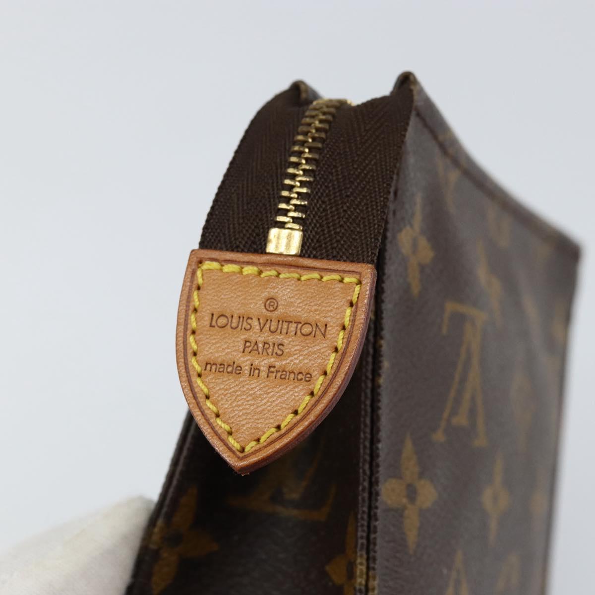 LOUIS VUITTON Monogram Poche Toilette 15 Pouch M47546 LV Auth th6510
