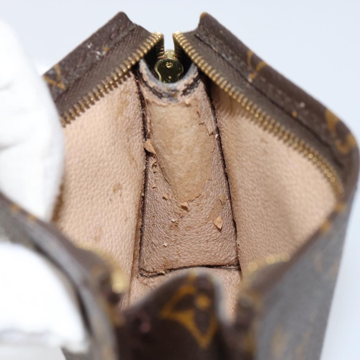 LOUIS VUITTON Monogram Poche Toilette 15 Pouch M47546 LV Auth th6510