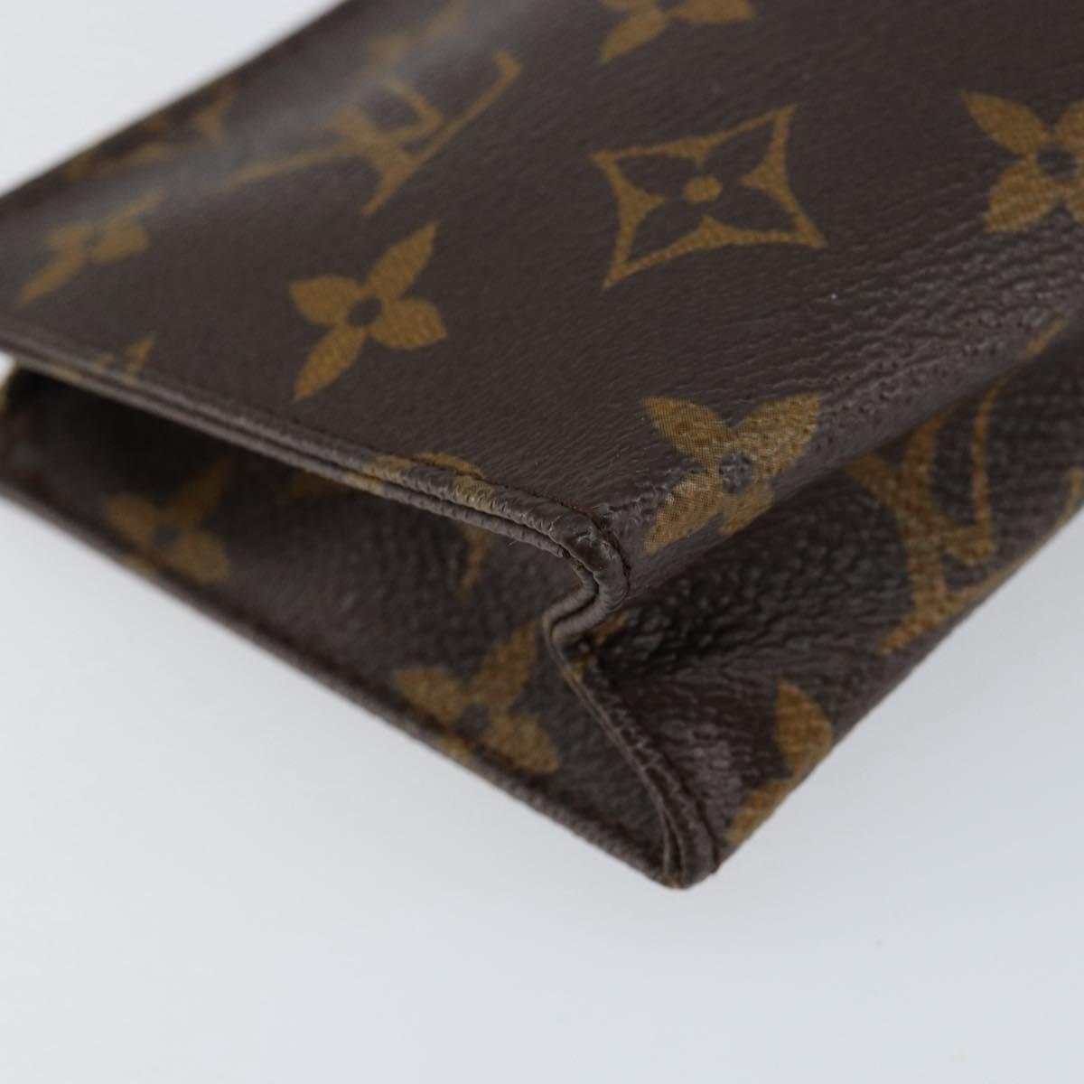 LOUIS VUITTON Monogram Poche Toilette 15 Pouch M47546 LV Auth th6510