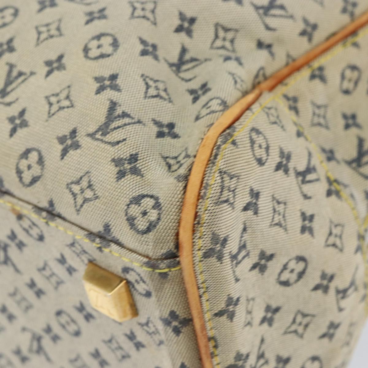 LOUIS VUITTON Monogram Mini Marie Hand Bag Blue M92003 LV Auth th6511