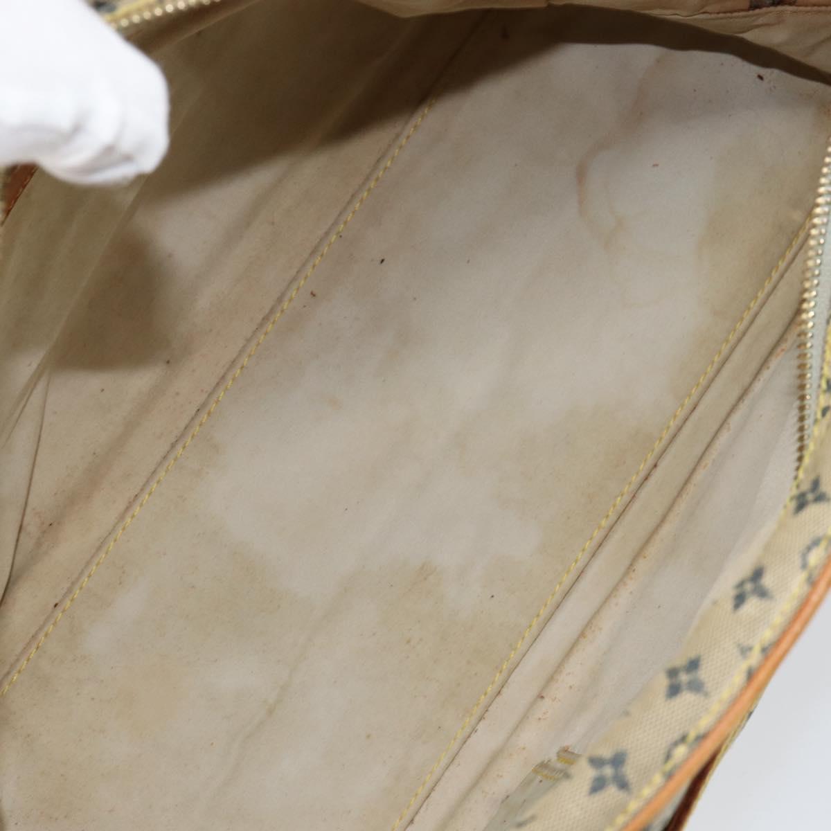 LOUIS VUITTON Monogram Mini Marie Hand Bag Blue M92003 LV Auth th6511