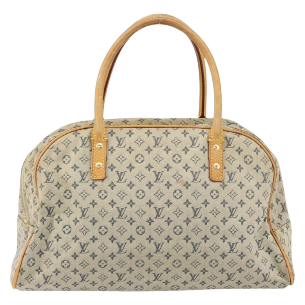 LOUIS VUITTON Monogram Mini Marie Hand Bag Blue M92003 LV Auth th6511