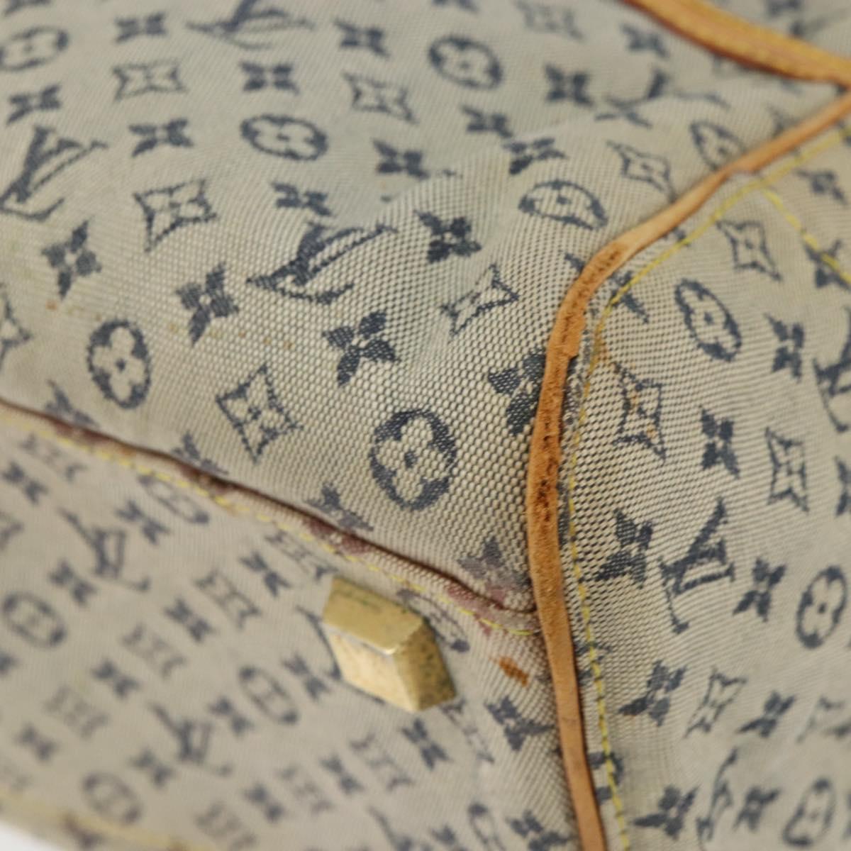 LOUIS VUITTON Monogram Mini Marie Hand Bag Blue M92003 LV Auth th6512