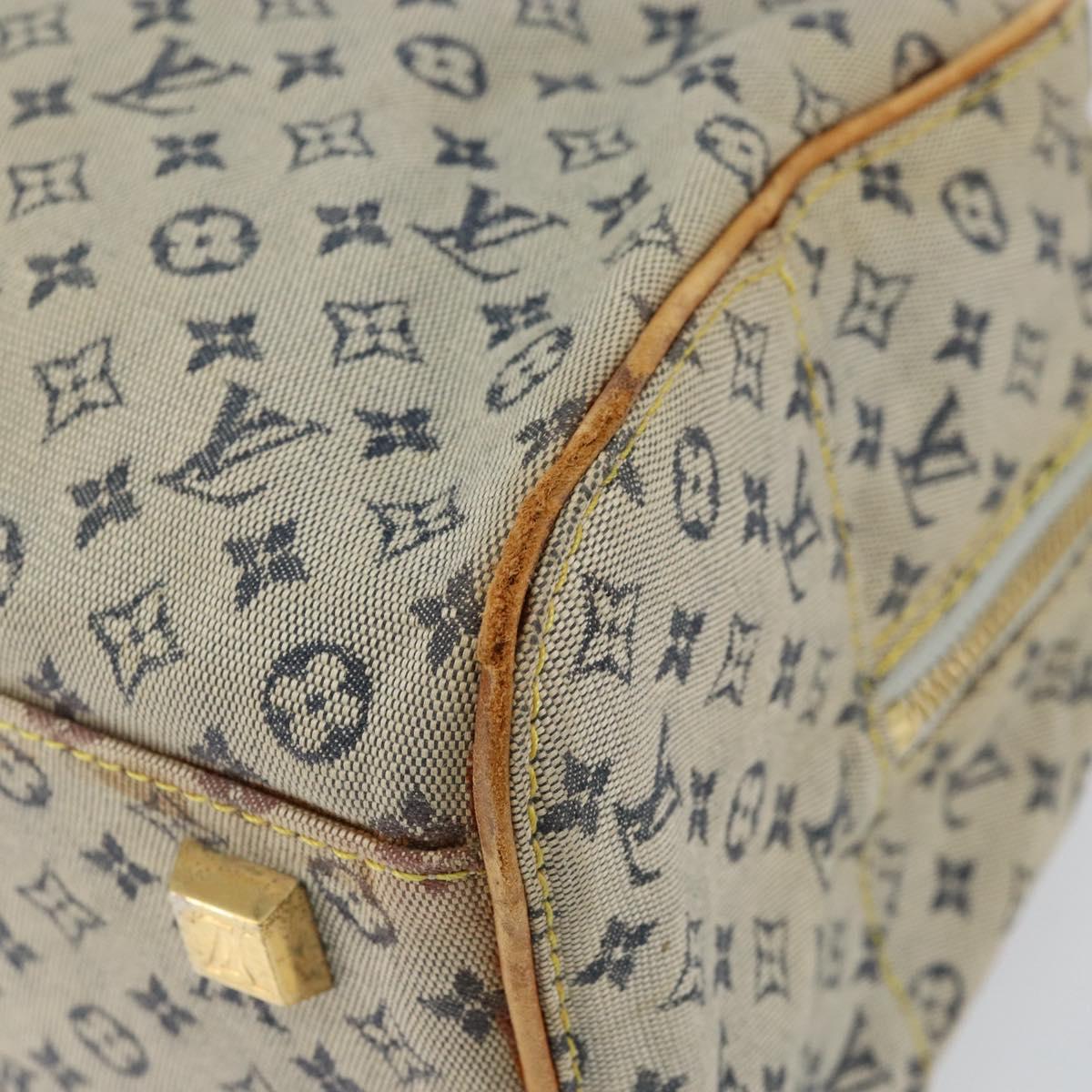 LOUIS VUITTON Monogram Mini Marie Hand Bag Blue M92003 LV Auth th6512