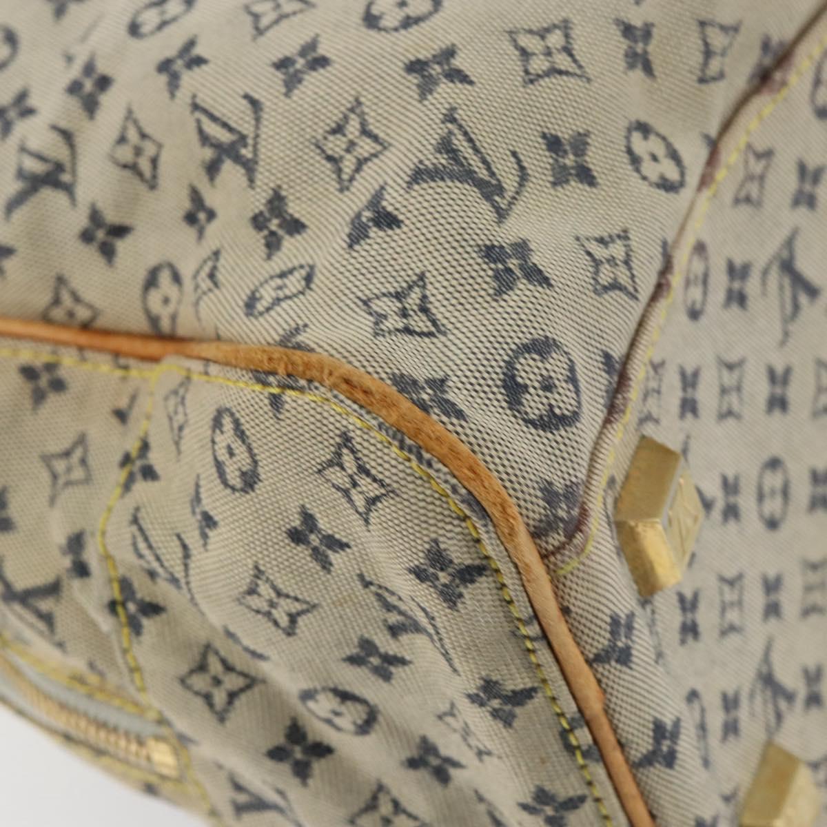 LOUIS VUITTON Monogram Mini Marie Hand Bag Blue M92003 LV Auth th6512