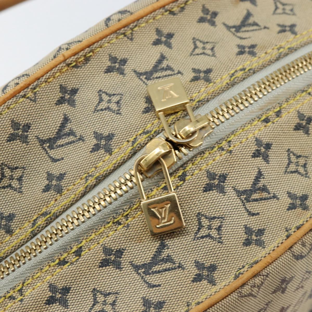 LOUIS VUITTON Monogram Mini Marie Hand Bag Blue M92003 LV Auth th6512