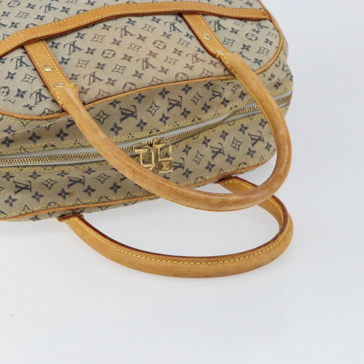 LOUIS VUITTON Monogram Mini Marie Hand Bag Blue M92003 LV Auth th6512