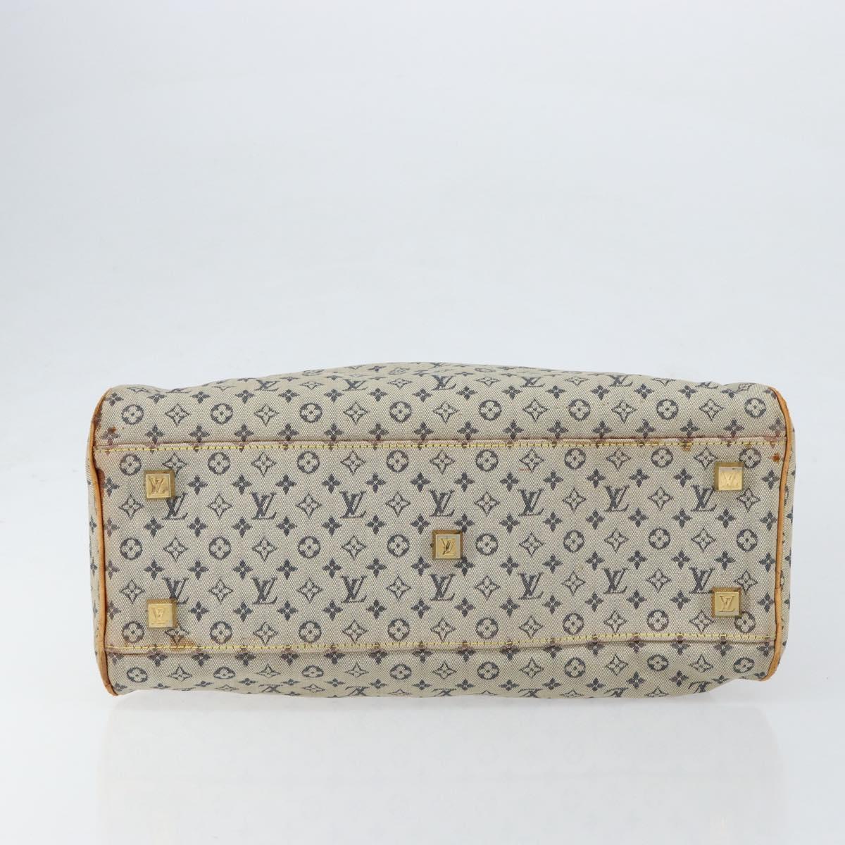 LOUIS VUITTON Monogram Mini Marie Hand Bag Blue M92003 LV Auth th6512