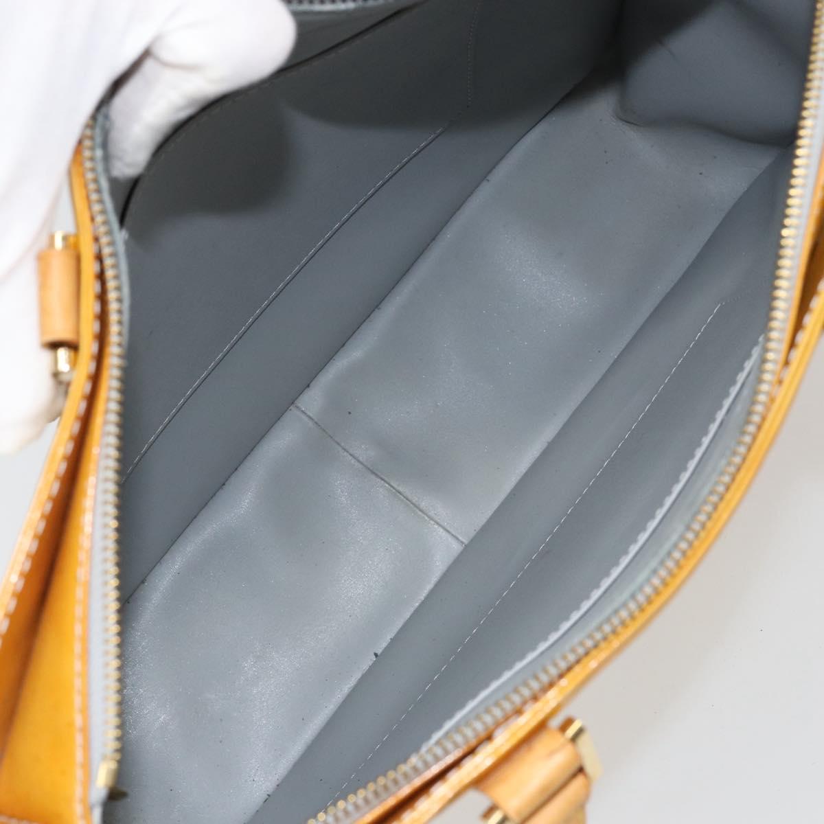 LOUIS VUITTON Monogram Vernis Columbus Tote Bag Gris M91028 LV Auth th6514